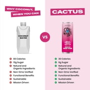 (12 pack) Caliwater Organic Cactus Water, Wild Prickly Pear, Single Can, Coconut Water Alternative, 12 fl oz Liquid