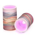 thumbnail image 7 of Yayeee Flameless Candles with Remote Flickering Battery Operated Multi Color Changing, Abstract Wavy Landscape, 7 of 7