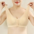 thumbnail image 2 of Bigersell Push up Btas for Women Upgrade Ladies Seamless Comfortable No Underwire Breathable Gathering Bra Woman Underwear Mastectomy Bra Style F-163 Beige 4XL, 2 of 5