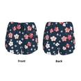 thumbnail image 6 of Uemuo Cherry Blossoms Pattern Women's Athletic Shorts High Waisted Running Shorts with Liner Pockets Gym Elastic Workout Shorts-XX-Large, 6 of 9