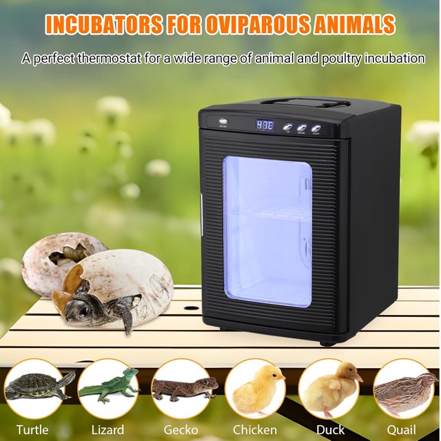 Ourlova 25L Incubator for Hatching Eggs, Portable Scientific Laboratory Incubator with Temperature Control 10°C-60°C