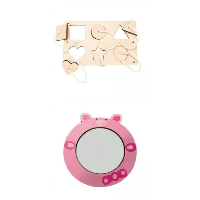 Busy Board Material,Wooden Developmental Toys Busy Board Material,Early Learning Toy Montessori Teaching Aids,Busy Board Puzzle DIY Accessory Mirror Clock,Multipurpose Sensory Board Preschool Zulema none