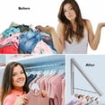 thumbnail image 3 of Foldable clothes hanger, space-saving collapsible hanger, aluminum Al, 3 of 5