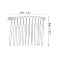 thumbnail image 2 of Unique Bargains No Slip Hair Side Combs Accessories Metal 2" Silver, 2 of 6