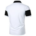 thumbnail image 7 of heyac Mens Polos Black Athletic Performance Polo Shirts Pullover Golf Polo T Shirts Oversized Athletic T-Shirts Summer Outdoor Casual Work Shirt, 7 of 7