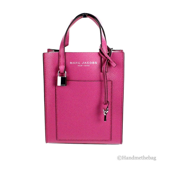 Marc Jacobs Marc Jacobs Mini Grind Cactus Flower Pebbled Leather Crossbody Tote Women's Bag