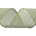 thumbnail image 2 of Joycrosso Burlap Wired Edge Ribbon 2 inch x 10 Yards, Spring Moss, Ideal for Crafting, Gift Wrapping, Wreath, Christmas Tree, and Rustic Wedding Decorations, 2 of 4