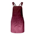 thumbnail image 3 of Curuila Toddler Girls Suspender Dress With Pocket Gradient Square Neck Sleeveless Summer Soft Comfortable Dresses Red1 Size 4-5 Years, 3 of 7