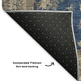 thumbnail image 5 of Addison Rugs Mayfield Premium Machine Washable Traditional Border Navy Rectangle Rug, 5' x 7'6", 5 of 7