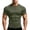 Army Green, variant on Gunia Mens Workout Gym Shirts Quick Dry Breathable Graphic Sleeves Tee Quick Dry Wicking Short Sleeve Topfitness Training Tees For Running Athletic Sport Mens T-Shirts White M