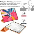 thumbnail image 4 of DuraSafe Cases iPad PRO 12.9 Inch 4th 5th 6th Gen [ Pro 12.9 4 5 6 Gen ] MY2H2LL/A MXAT2LL/A MXAV2LL/A MXAX2LL/A MY2J2LL/A MXAU2LL/A MXAW2LL/A MXAY2LL/A Slim Auto Sleep / Wake PC Cover - Orange, 4 of 7