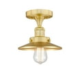 thumbnail image 5 of Innovations Lighting  Edison - 1 Light 8" Semi-Flush Mount - 2"H Shade Brushed Brass, 5 of 5