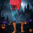 thumbnail image 4 of Stamzod Women's Capris 2026 Plus Size Fashion Halloween Capri Leggings High Waisted Stretchy Cropped Yoga Pants, 4 of 8