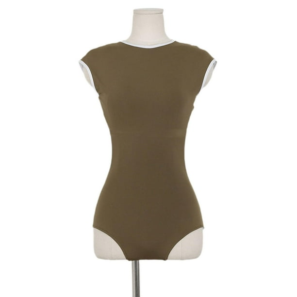 Trajes de baño de 1 pieza para mujer, traje de baño de entrenamiento, traje de baño de natación para viajes femeninos SG