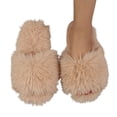 thumbnail image 3 of Wovix Women's Girls Fuzzy Memory Foam Cushionin Slippers Comfy Kids Fluffy Plush Open Toe House Slippers Slip On Furry Home Slides Indoor Outdoor Flip Flop House Shoes, 3 of 4
