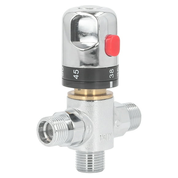 Thermostatic Mixing Valve, G1/2in Wide Usage Water Mixing Valve for Home