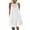 White-19, variant on Mittory Women's Hollow Out Halter Dresses Casual Sleeveless A-Line Tiered Swing Sundress Beach Vacation Mini Dress