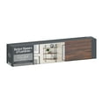 thumbnail image 4 of (4 pack) Better Homes & Gardens 3-Tier 20"W Wood Bracket Shelves, Walnut, 4 of 7