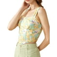 thumbnail image 2 of Lovito Casual Floral Square Neck Top, 2 of 5