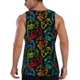 thumbnail image 3 of Easygdp Play Game Start Men's Tank Top, Sleeveless Muscle T Shirts, Breathable, Quick-Dry, Loose for Gym, Running, Fitness - Small, 3 of 9