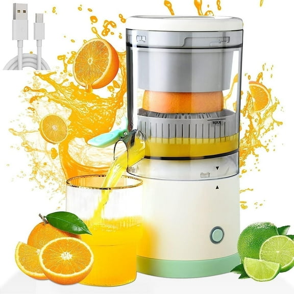 Yiliangx Portable Citrus Juicer,Orange Juicer Machine, Wireless Electric Citrus Juicer for Orange, Lemon, Grapefruit,7.2V