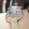 thumbnail image 5 of K-KED Fashion 925 Silver Women Cubic Zirconia Rings Wedding Delicate Jewelry Gifts Size 6-10-Style 2-8, 5 of 7