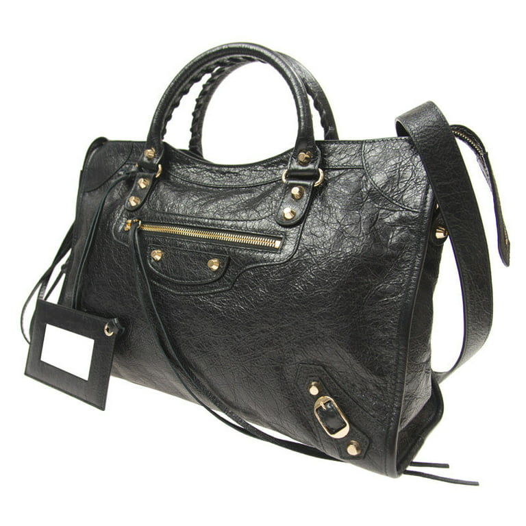 Balenciaga Classic Grey Arena Leather Shoulder Bag 505550 -
