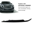 thumbnail image 3 of Front Bumper Fog Light Trim Cover, Glossy Black Lower Bumper Trim Cover Scratch Resistant Stylish Look Water Resistant Performance, 3 of 7