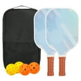 thumbnail image 1 of Uxcell Pickleball Paddles Set, Light Fiberglass Pickleball Set Sky Blue, 1 of 7