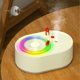 thumbnail image 1 of Humidificador de aromaterapia | Diseño de forma de registro | Gran salida de neblina, funcionamiento silencioso, uso en escritorio | Luz ambiental | Inicio Dormitorio Sala de estar, 1 of 6