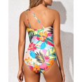 thumbnail image 3 of SURJDE One Shoulder One Piece Swimsuit for Women Tummy Control Bathing Suits Modest Full Coverage Keyhole Swimwear, 3 of 6
