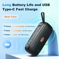 thumbnail image 5 of [New Arrival] Portable Bluetooth Speaker with Stereo Sound, Deep Basss, IPX7 Waterproof, 24-Hour Playtime, Wireless Speaker for Home, Outdoors, Travel, 5 of 12