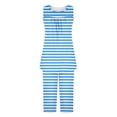 thumbnail image 5 of HVOBTTY Women's Camisole and 7/8th Pants Pajama Sets, Pajama Sets for Women, Women's Casual Comfortable Print Round Neck Sleeveless Top and 7/8th Pants Two Piece Pajama Sets Sky Blue, M, 5 of 5