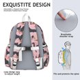thumbnail image 5 of Rottweiler Dogs with Flowers Backpack for School,Cute School Bag,Schoolbag with Adjustable Shoulder Straps & Padded Back,13.4"x11"x4.7", 5 of 6