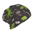 thumbnail image 2 of Honeii Dinosaur Skeleton Print Kids Knit Beanie Watch Hat ,Knit Cap for Boys and Girls, 2 of 7