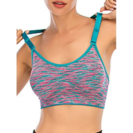 

Women Yoga Bra Adjustable Strap Sport Top Gym Fitness Vest Removable Pads