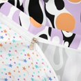 thumbnail image 4 of Manfei Minimalism Abstract Duvet Cover Queen, Purple Orange Aesthetic Queen Bedding, Colorful Stars Reversible 3 Pieces, 1 Duvet Cover and 2 Pillowcases, 4 of 6