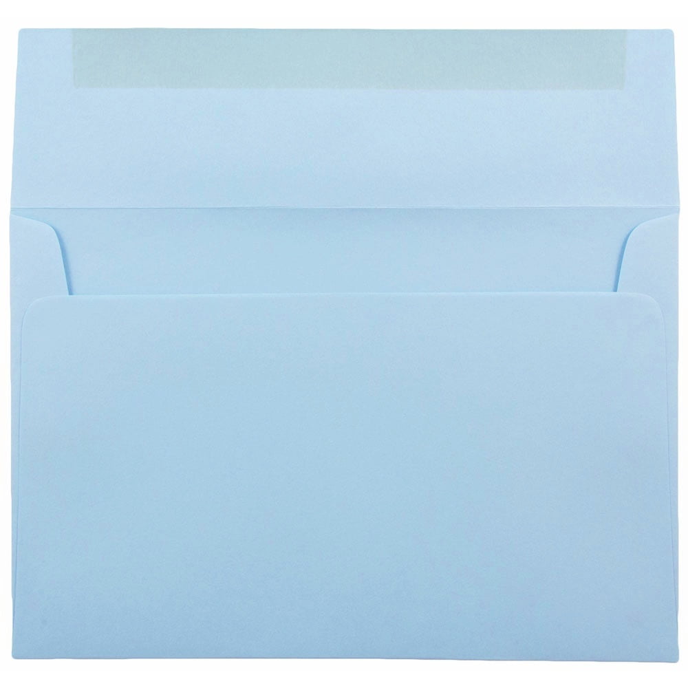 JAM Paper A8 Envelopes, 5 1/2 x 8 1/8, Baby Blue, 1000/Carton