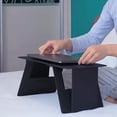thumbnail image 6 of Laptop Stand Space-saving Foldable Computer Support Stand Adjustable Small Laptop Desk for Home Bedroom-Black, 6 of 8