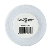 (3 pack) (3 pack) (3 pack) Hello Hobby White 100% Polyester Overlocking Thread, 3000 Yards