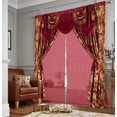 thumbnail image 2 of Cortina GLORY RUGS Jacquard borgoña-oro 140x213 cm, 2 of 9