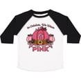 thumbnail image 3 of Inktastic In October We Wear Pink with Ribbon and Pink Pumpkins Boys or Girls Toddler T-Shirt, 3 of 5