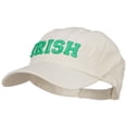 thumbnail image 2 of 3D Irish Embroidered Low Profile Cap - Putty OSFM, 2 of 5