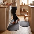 thumbnail image 6 of Anti Fatigue Kitchen Floor Mats Set of 2, Waterproof Kitchen Sink Runner Rug, Standing Mat Cushioned Kitchen Rugs, Comfort Doormat 16''x24''+16x47" (Black), 6 of 7