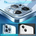 thumbnail image 3 of Crystal Clear Case for iPhone 13 Pro Max, [Not Yellowing] [Military Grade Drop Tested] Shockproof Protective Phone Case Soft Silicone Slim Cover with Camera Protection, 6.7 inch, Blue, 3 of 18