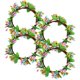 thumbnail image 2 of 4Pcs Easter Candle Garland Simulation Colored Candle Ring Table Garland Wreath, 2 of 3