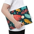 thumbnail image 4 of Pobuds Leather Laptop Sleeve, Padded Case, Thin Portable, Versatile Bag - Compatible with 13 inch laptops or MacBook Air Pro 13 inch 2016 or later - Horizontal, Christmas Hat Pattern (1), 4 of 5