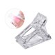 thumbnail image 3 of Clip para puntas de uñas para una rápida construcción de uñas, generador de LED UV, clip para uñas, herramienta para decoración de uñas DIY, transparente, 3 of 5