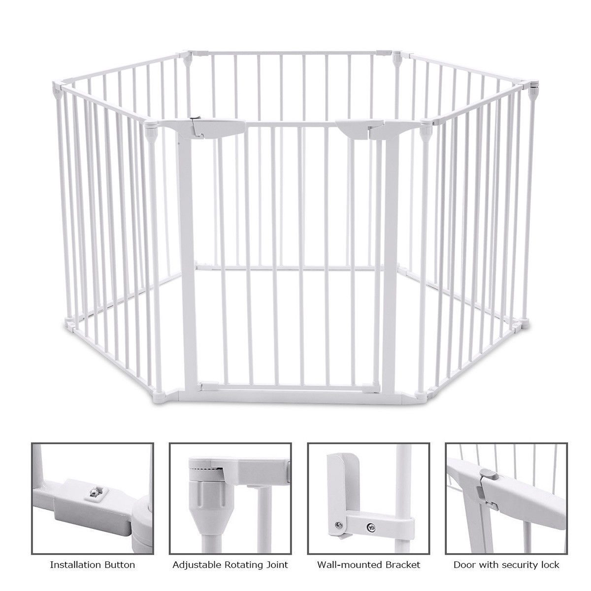 baby fence with door