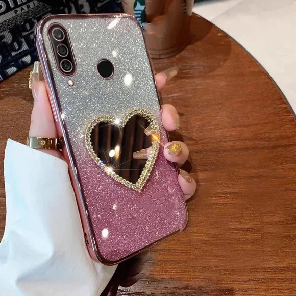 Luxury Glitter Diamond Mirror Plating Case For Huawei P70 P70Ultra P40 P30Lite Mate 30 60 20X Nova 12 11 10Pro Y6P Y9S Y7A Cover advanced